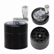 (black) SMTX Ceramic Burr Grinder for Ginger, Rock Salt & Cinnamon Sticks