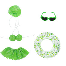 Fun Geese Swim Rings Costume Bundles With Matching Hat-Green