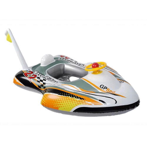 (silver) 2025 Kids Pirate Ship Inflatable Pool Float with Water Blaster Cannon