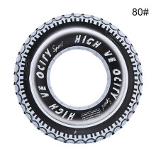 (80) 2025 Inflatable Donut Pool Float Ring for Kids & Adults - Mud Master Tire Swim Splash Ring