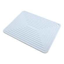 Large Silicone Pot Holder Square Thick Heat Insulation Pad Non-Slip Corrugated Kitchen Table Mat(Light )