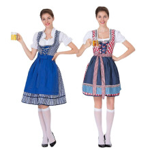 (Red, M) Deutsches Bierfest Bayerisches Traditionelles Baumwoll-Dienstmädchenkleid Kostüm 4-teiliges Set