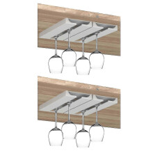 (White, 4pcs) Uchwyt na kieliszki do wina wiszący do kuchni, o wadze 100/200 g, pasuje do wielu rodzajów kubków
