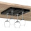 (Black, 2pcs) Kitchen Hanging Wine Glass Holder for 100/200g Load, Fits Multiple Cup Styles 1