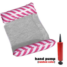 (Crimp pink122x70cm) Inflatable Water Hammock Floating Pool Lounge Bed - Swimming Ring Mattress for Pool Party & Sea Relaxation