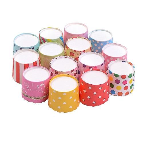 (100PCS) Mini pirottini per cupcake, muffin e torte, set da 50 pezzi