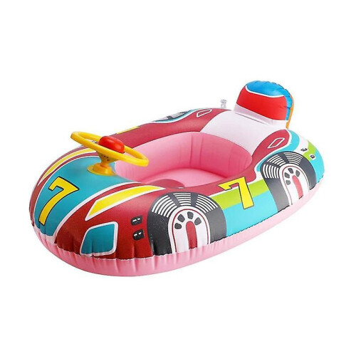 (2) Aufblasbarer, autoförmiger Babyschwimmring mit 2 Sitzen für den Pool