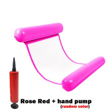 (Rose-red120x80cm) Amaca gonfiabile galleggiante per piscina - Materassino salvagente per feste in piscina e relax al mare