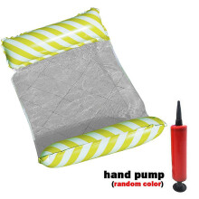 (Crimp yellow122x70cm) Amaca gonfiabile galleggiante per piscina - Materassino salvagente per feste in piscina e relax al mare