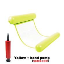(Green120x80cm) Amaca gonfiabile galleggiante per piscina - Materassino salvagente per feste in piscina e relax al mare