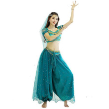 (S) Costume de danse du ventre égyptienne pour Halloween et soirée cosplay - 4 pièces
