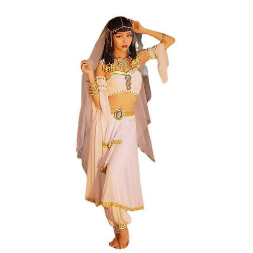 (S) Egyptisk magdansdräkt, 6 delar, för Halloweenfest