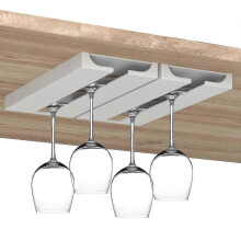 (White, 2pcs) Uchwyt na kieliszki do wina wiszący do kuchni, o wadze 100/200 g, pasuje do wielu rodzajów kubków
