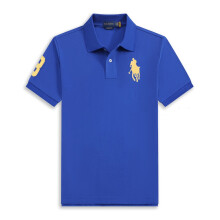 (Bleu, vert, jaune, XXL) T-shirt Polo Homme en Coton Ă Manches Courtes Logo Grand Pony