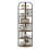 Costway 181.5 cm Tall Corner Bookcase 6-Tier Vertical Display Rack Plant Stand 1