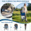 Costway Folding Camping Chair Oversized Portable Directors Chair With Side Table 3