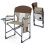 Costway Folding Camping Chair Oversized Portable Directors Chair With Side Table 2