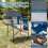 Costway Folding Camping Chair Oversized Portable Directors Chair With Side Table 6