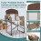 Costway Folding Camping Chair Oversized Portable Directors Chair With Side Table 6