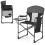 Costway Folding Camping Chair Oversized Portable Directors Chair With Side Table 2