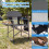 Costway Folding Camping Chair Oversized Portable Directors Chair With Side Table 6