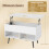 Costway Lift Top Coffee Table 80 cm Modern Accent Table with Hidden Compartment 4