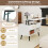 Costway Lift Top Coffee Table 80 cm Modern Accent Table with Hidden Compartment 6
