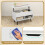 Costway Lift Top Coffee Table 80 cm Modern Accent Table with Hidden Compartment 7
