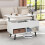Costway Lift Top Coffee Table 80 cm Modern Accent Table with Hidden Compartment 9