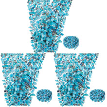 3Rouleaux Ruban Cristal Bleu ĂlĂ©gant Trim Costume Facile Ă Coller DIY