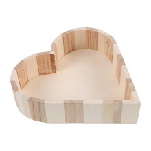 1Panier Spa En Bois Beige Forme Cœur Décoratif Salle De Bain Pratique