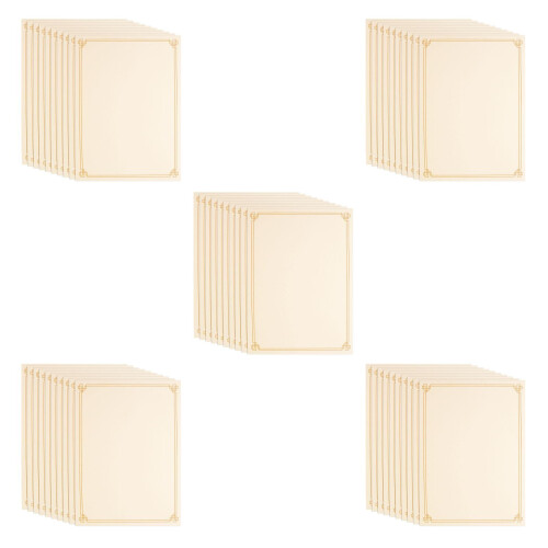 75Feuilles Pour Certificats, Design Élégant Et Polyvalent