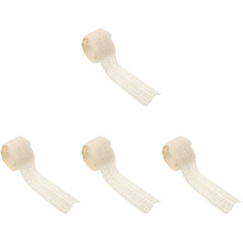 4Rouleaux De Ruban Dentelle Beige En Pour