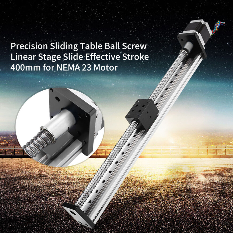 Aluminium Linear Motion Slide 400mm Stroke