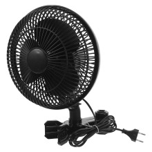 1Ventilateur Camping Portable Noir Oscillant Clip ABS Aimant Extérieur