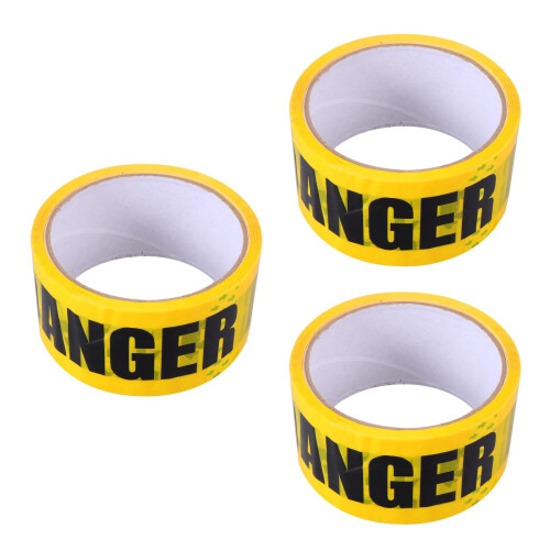 3Rolls Multi-Purpose Safety Tape Self Adhesive Warning Caution Tape