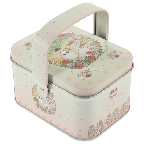 Boîte De Rangement Beige En Fer Pour Cadeaux