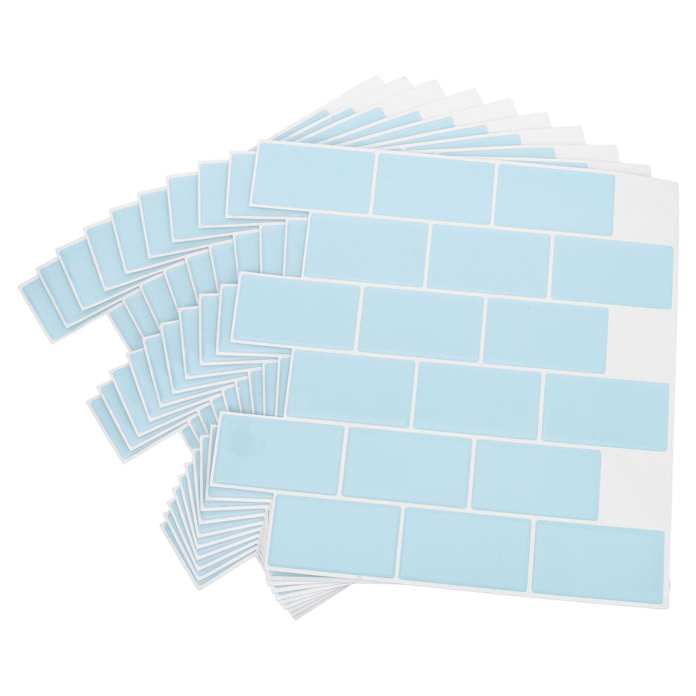 10Sheets Self Adhesive Kitchen Wall Tiles Sky-Blue Waterproof Oilproof 352187856865