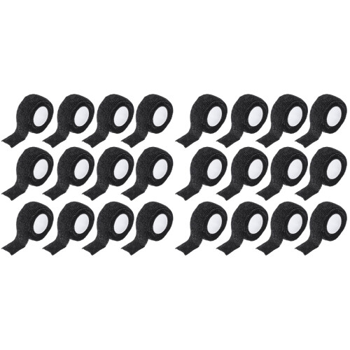 24Rolls Black Self- Elastic Wrap for Daily Use and Athletics