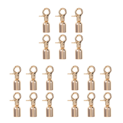 18Pcs Durable Zinc Alloy Rope End Snap Hook Clips for DIY