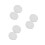 6Rolls White Polyester Ribbon for Decoration Elegant Wedding Crafting 1