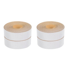 4Rolls White Cloth Lampshade Edging Strip Self-Adhesive DIY Lamp Decor