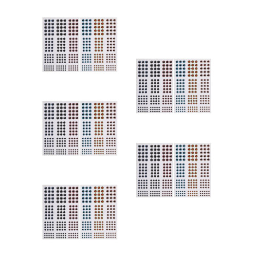 10Sheets Realistic 3D Fish Eye Stickers for Soft Plastic Lure Making