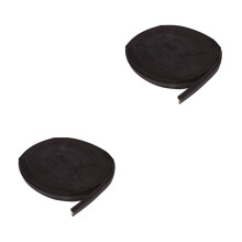 2Rolls Brown Self-Adhesive Foam Door Weather Seal Strip for Home Use