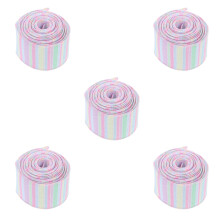 5Rolls Multi-Color Polyester Ribbon for Packaging DIY Present Craft