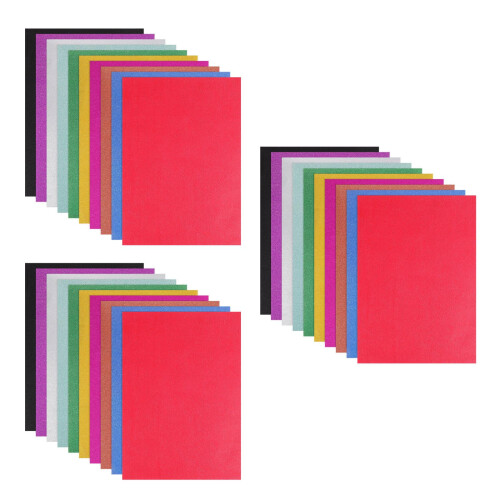 60Sheets Premium Colored Glitter Paper for DIY Handicraft Use
