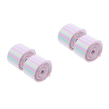 4Rolls Multi Color Easter Ribbon 5Cm Wide Soft Polyester Wired Edge