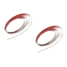 2Rolls Stainless Steel Peel and Stick Molding Trim for Walls Silver