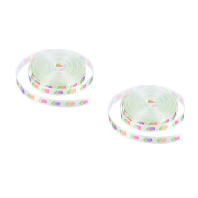 2Rolls Light Green Easter Egg Grosgrain Ribbon for Spring Crafts