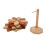 Wooden Trivet Set with Stand 5 Pack 1